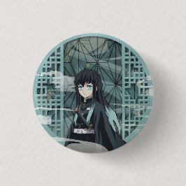 Muichiro Tokito Ronde Button 3,2 Cm
