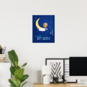 MUIDPLAATKUNST :: uil - zoete dromen 2 Poster (Thuiskantoor)