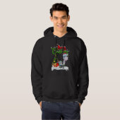 Muildier Kerst Decoratie Kerstman Muildier Kerstmi Hoodie (Voorkant volledig)