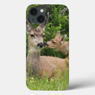 Muildierhinde met jong Case-Mate iPhone case