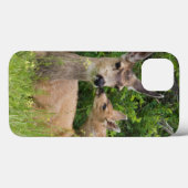 Muildierhinde met jong Case-Mate iPhone case (Achterkant (horizontaal))