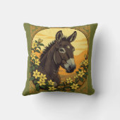 Muilezel omgeven door gele jasmijnbloemen kussen (Achterkant)