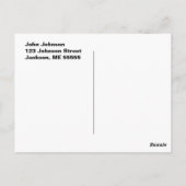 Muilherten en kerstverlichting briefkaart (Achterkant)