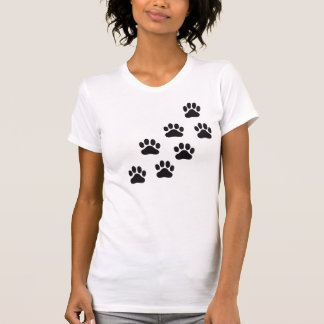 Muiltiple paw afdrukken t-shirt