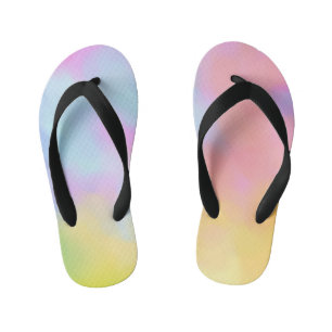 Muiltjes in pastel gekleurde wolken kinder teenslippers