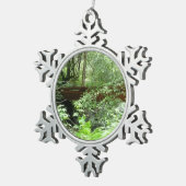 Muir Bossen Bridge I Tin Sneeuwvlok Ornament (Rechts)