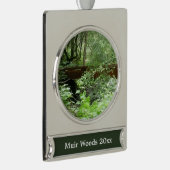 Muir Bossen Bridge I Verzilverd Banner Ornament (Rechts)