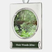 Muir Bossen Bridge I Verzilverd Banner Ornament (Links)