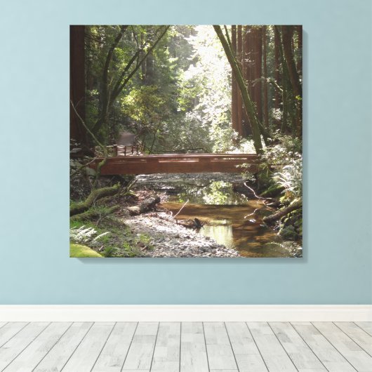 Muir Bossen Bridge II Canvas Afdruk (Insitu (Houten vloer))
