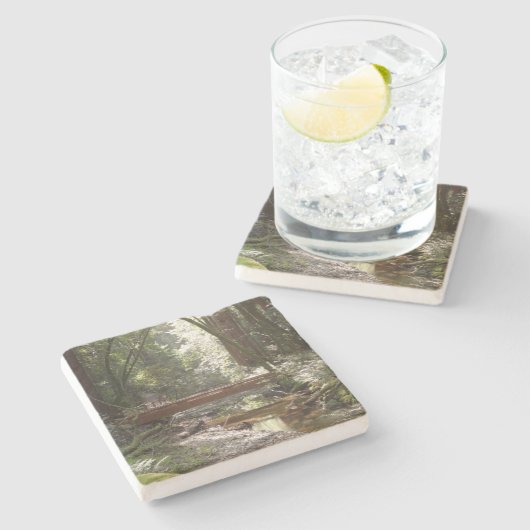 Muir Bossen Bridge II Stenen Onderzetter (Zijkant)