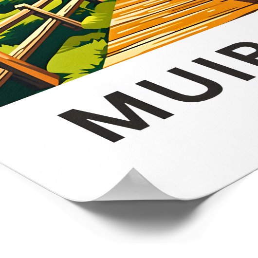 Muir Bossen California Reisprint Poster (Hoek)