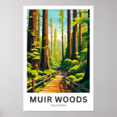 Muir Bossen California Reisprint Poster (Voorkant)