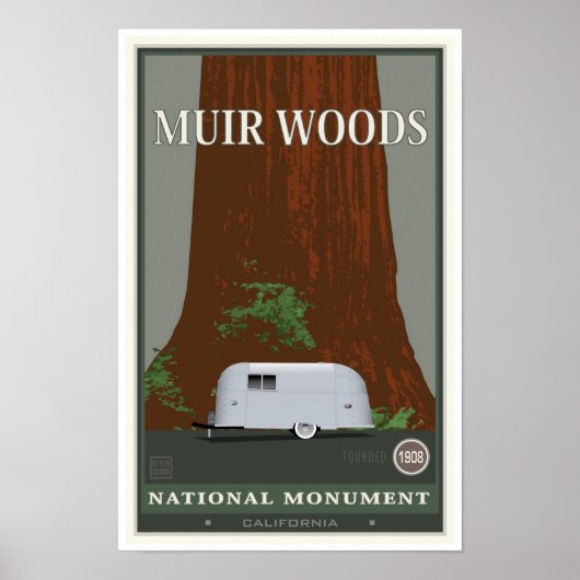 Muir Bossen Nationaal Monument 1 Poster (Voorkant)