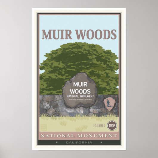 Muir Bossen Nationaal Monument 2 Poster (Voorkant)