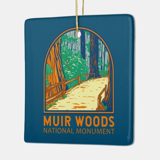 Muir Bossen National Monument California Emblem Keramisch Ornament (Links)