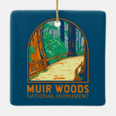 Muir Bossen National Monument California Emblem Keramisch Ornament (Achterkant)