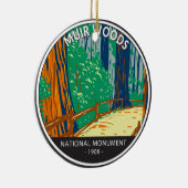 Muir Bossen National Monument California Keramisch Ornament (Rechts)