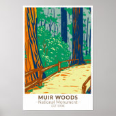 Muir Bossen National Monument California  Poster (Voorkant)