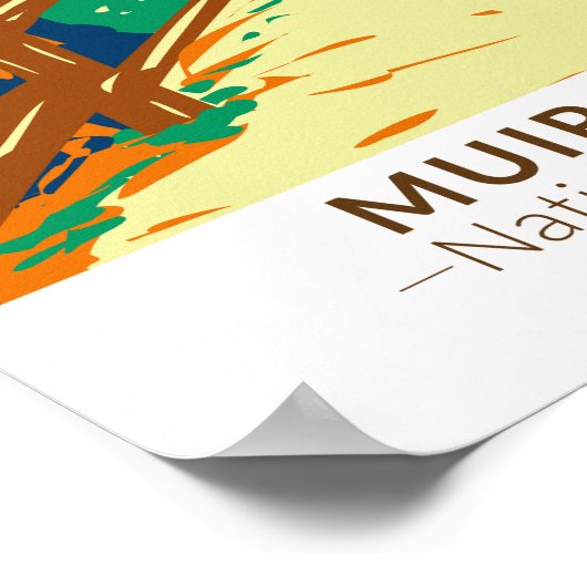 Muir Bossen National Monument California  Poster (Hoek)