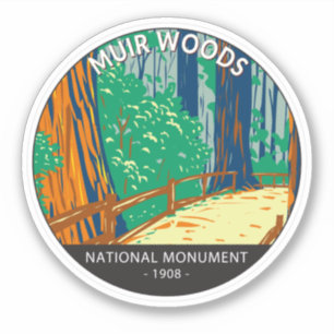 Muir Bossen National Monument California  Sticker