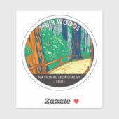 Muir Bossen National Monument California  Sticker (Vel)