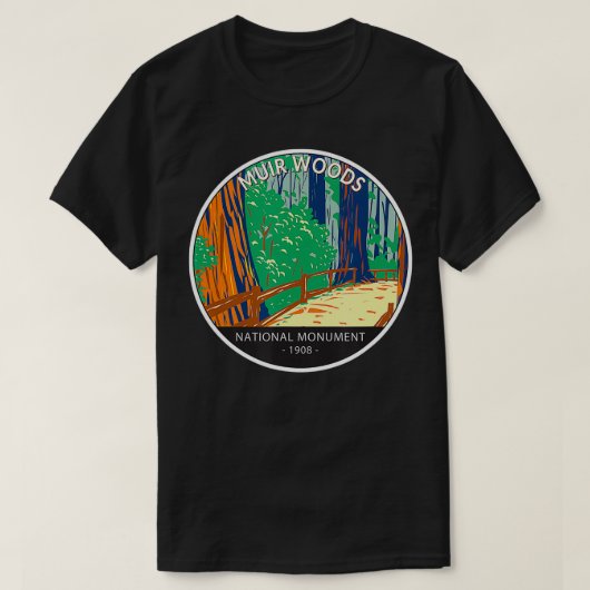Muir Bossen National Monument California  T-shirt (Design voorkant)