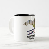 Muir Bossen National Monument map reisposter. Tweekleurige Koffiemok (Voorkant links)