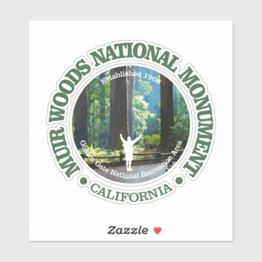 Muir Bossen National Monument Sticker (Vel)