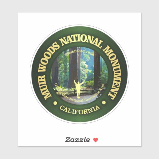 Muir Bossen National Monument Sticker (Vel)