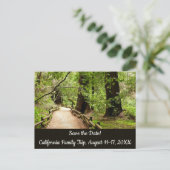 Muir Bossen pad II Natuur Opslaan datum Briefkaart (Staand voorkant)