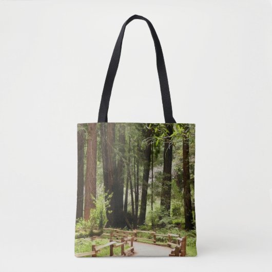 Muir Bossen Path I Natuur Fotografie Tote Bag (Voorkant)