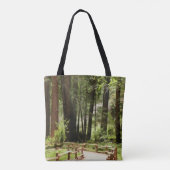 Muir Bossen Path I Natuur Fotografie Tote Bag (Achterkant)