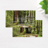 Muir Bossen Path I Natuur Fotografie Visitekaartje (Bureau)