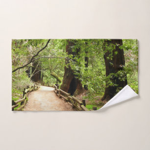 Muir Bossen Path II Natuur Fotografie Handdoek