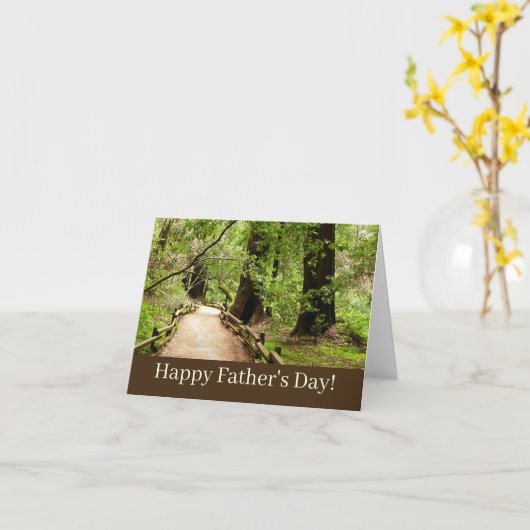 Muir Bossen Path II Natuur Fotografie Kaart (Gele Bloem)