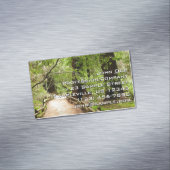 Muir Bossen Path II Natuur Fotografie Magnetisch Visitekaartje (Voorbeeld)