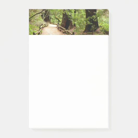 Muir Bossen Path II Natuur Fotografie Post-it® Notes (Voorkant)