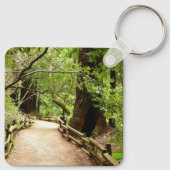 Muir Bossen Path II Natuur Fotografie Sleutelhanger (Achterkant)