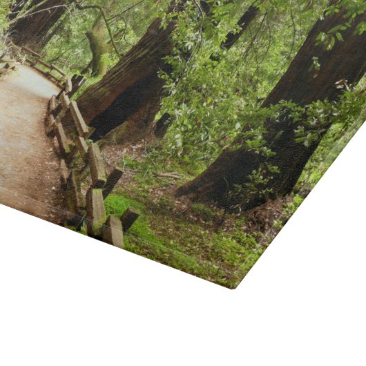 Muir Bossen Path II Natuur Fotografie Snijplank (Hoek)