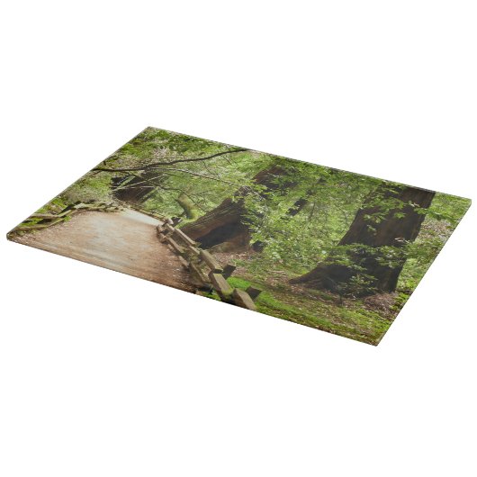 Muir Bossen Path II Natuur Fotografie Snijplank (Hoek)