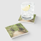 Muir Bossen Path II Natuur Fotografie Stenen Onderzetter (Zijkant)