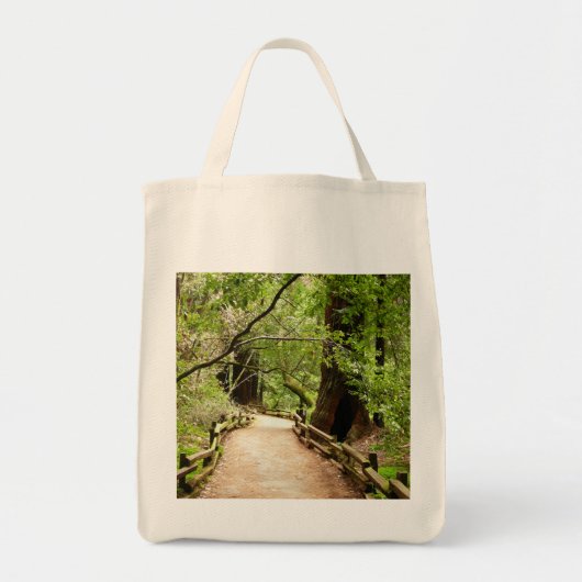 Muir Bossen Path II Natuur Fotografie Tote Bag (Voorkant)