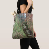 Muir Bossen Trees met Citaat Tote Bag (Dichtbij)