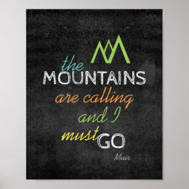 Muir citeert poster de bergen noemen