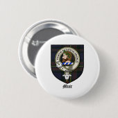 Muir Clan Crest Badge Tartan Ronde Button 5,7 Cm (Voorkant /achterkant)