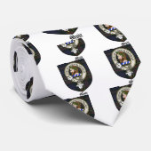 Muir Clan Crest Badge Tartan Stropdas (Opgerold)