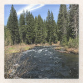 Muir Creek, Oregon Glazen Onderzetter (Voorkant)