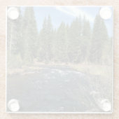 Muir Creek, Oregon Glazen Onderzetter (Achterkant)