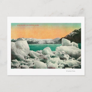 Muir Glacier en Icebergs in Alaska #1State Briefkaart