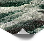 Muir Glacier en Icebergs in Alaska #1State Poster (Hoek)